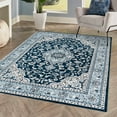 thumbnail image 4 of JONATHAN Y MODERN PERSIAN 8 x 10 Area Rug, Palmette Floral - Navy/Blue, MDP503D-8, 4 of 12