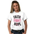 thumbnail image 5 of Faith Fight Hope Breast Cancer Aware Women's Graphic T Shirt Tees Brisco Brands S, 5 of 5