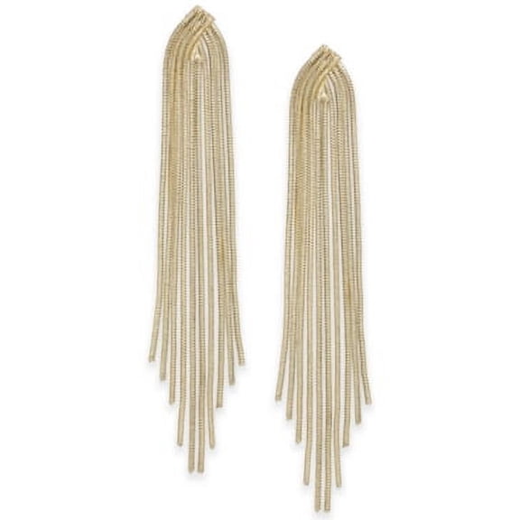 Thalia Sodi Gold-Tone Snake Chain Fringe D Gold