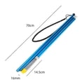 thumbnail image 2 of Blue Aluminum Alloy Pole Spear Detachable Three-Section Removable Harpoon Stainless Steel Barbed Rod, 2 of 5