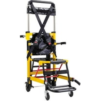 LINE2design Mobility Stair Chair, Emergency Evacuation Chair, 400 lb Capacity, Foldable, Manual Track, USA - Yellow