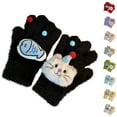 thumbnail image 4 of FAWUUDO Winter Gloves for Women, Womens Touch Screen Warm Lining Stretchy Thermal Knitted Gloves for Cold Weather, 4 of 4