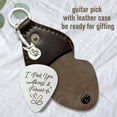 thumbnail image 4 of Guitar Picks Stainless Steel Guitar Picks with PU Leather "I Pick You Always" Guitar Accessories for Musician Guitar Player Birthday Christmas Graduation Gifts, 4 of 6