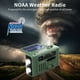 thumbnail image 3 of Radio Solar Multifuncional con Manivela, Radio Portátil AM/FM/NOAA, Altavoz Bluetooth con Lámpara de Lectura LED para Exteriores D, 3 of 5