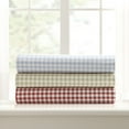 thumbnail image 3 of Laurel & Mayfair Gingham Printed 250tc 100% Cotton Percale Green 4-Piece Sheet Set, King, 3 of 5