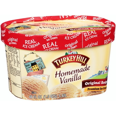 Turkey Hill Homemade Vanilla Original Recipe Premium Ice Cream 48 fl ...