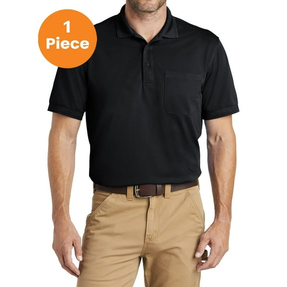 CornerStone Men’s Industrial Snag-Proof Pocket Polo. CS4020P., Navy Blue, 4XL, Mens Polo Shirts