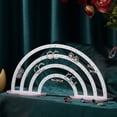 thumbnail image 3 of sunsanly Earring Display Organizer Rainbow Shape Large Capacity Stable Cloud Base Shop Necklace Hook Earrings Display Stand Home Decoration Jewelry Rack Hanging Earring Holder, 3 of 7
