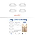 thumbnail image 1 of Light Socket Ring, Durable Long Life Sturdy And Durable, High Quality Material For Desk Lamp Table Lamp Floor Lamp Plate Light Bedside Lamp, 4PCS Heat Resistance Replacement, 1 of 2