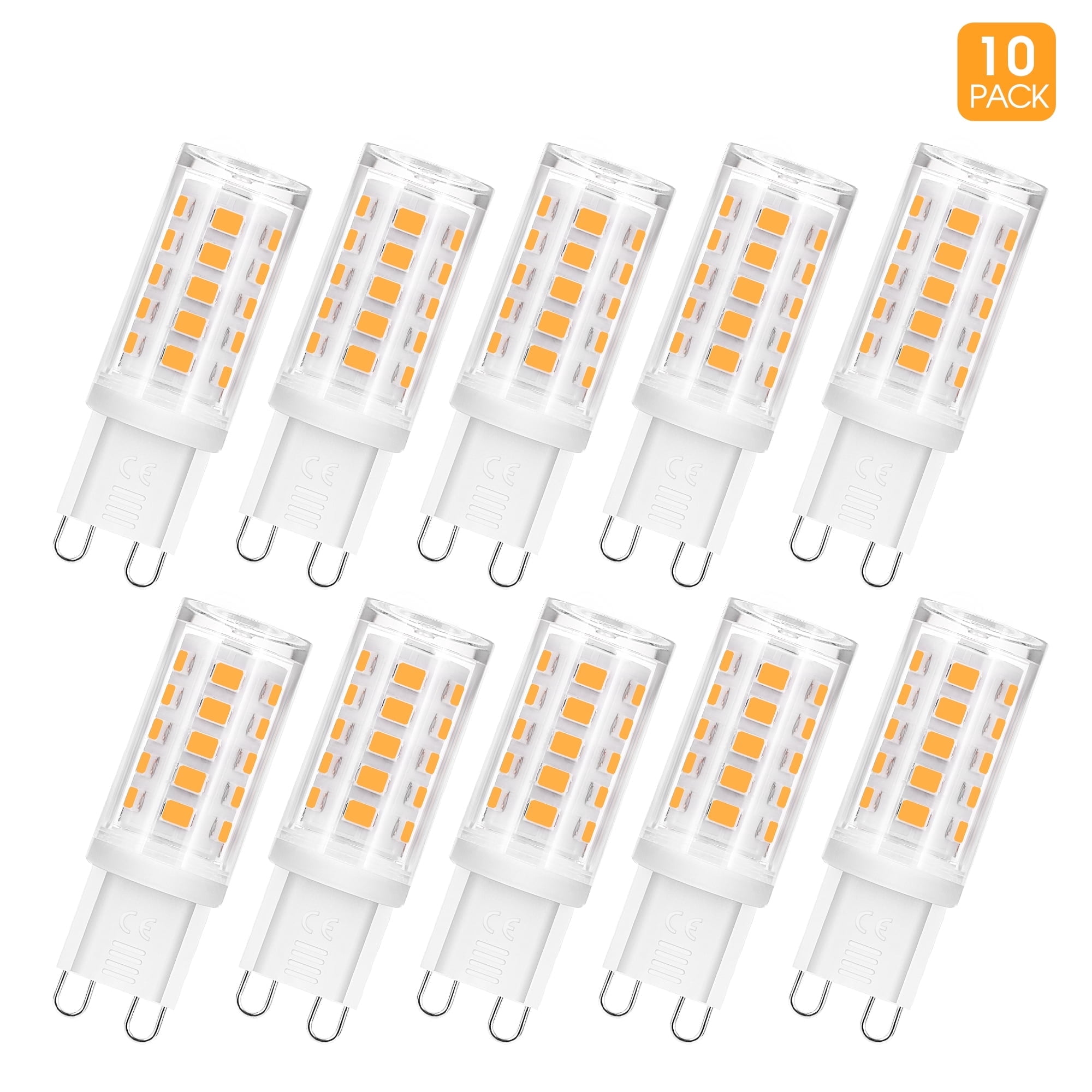 LOHASLED G9 LED Light Bulb Base Winshine 3000K Daylight G9 Base Bulbs for Chandeliers 4Watt (40W Halogen Equivalent) 360° Beam Angle 330LM Non-dimmable for Home Lighting