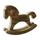 thumbnail image 3 of Caballo balancín de madera, decoración del hogar, recuerdo, oficina, colección de juguetes, artesanía, ideal Marrón, 3 of 9