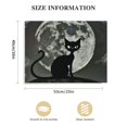 thumbnail image 3 of Orinice Black Cat Moon Gothic Art Fine Art Aesthetic Poster & Print Wall Painting for Home Decor 20x16in, 3 of 6