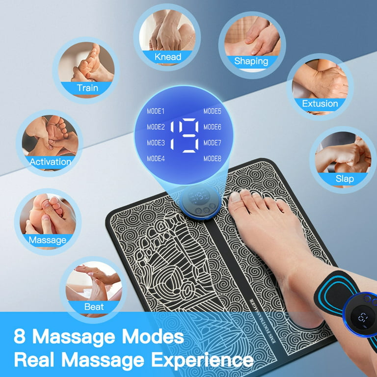 Phixnozar EMS Foot Massager Mat–Foot Stimulator Massager Pad–Foldable –  Purely Relaxation