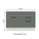 thumbnail image 2 of Gabinete Bajo Cocina Madesa Agata 120cm Sin Encimera BG 01, 2 of 5
