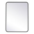 thumbnail image 1 of Elegant Decor MR802432BK 24 x 32 in. Soft Corner Metal Rectangular Mirror, Black, 1 of 2