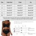 thumbnail image 4 of vigerkar Bikini Set for Women Two Piece Swimsuit Crew Neck Top Spaghetti Straps Cross Back Lace up Mid Rise Pink, L, 4 of 6