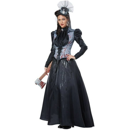 California Costumes Women's Lizzie Borden/Axe Murderess, Black/Gray,