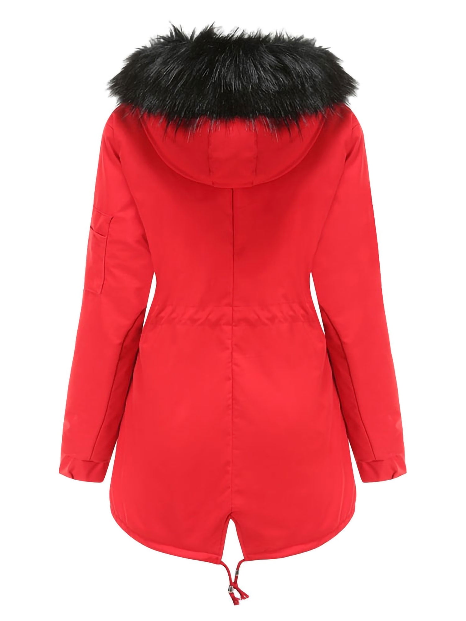 red parka coats womens