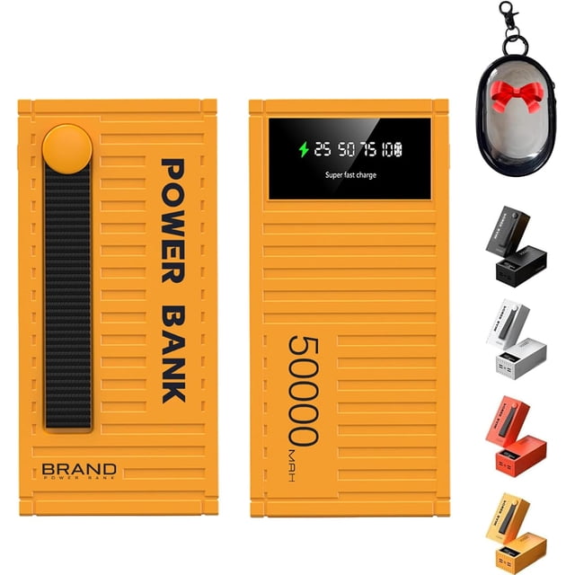 Banco de energía de carga súper rápida de 66 W, nuevo banco de energía de 50000 mAh, cargador portátil de carga rápida de 22,5 W, carga rápida con pantalla LED