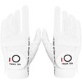thumbnail image 1 of Finger Ten Guantes de golf para hombre Agarre para la lluvia Ambas manos Par Izquierda Derecha Clima cálido y húmedo Sin sudor Negro Gris Blanco Azul Tamaño pequeño Mediano Grande Xl 2Xl 3Xl (Blanco X, 1 of 1