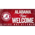 thumbnail image 1 of Alabama Crimson Tide Wood Sign Fans Welcome 12x6, 1 of 1