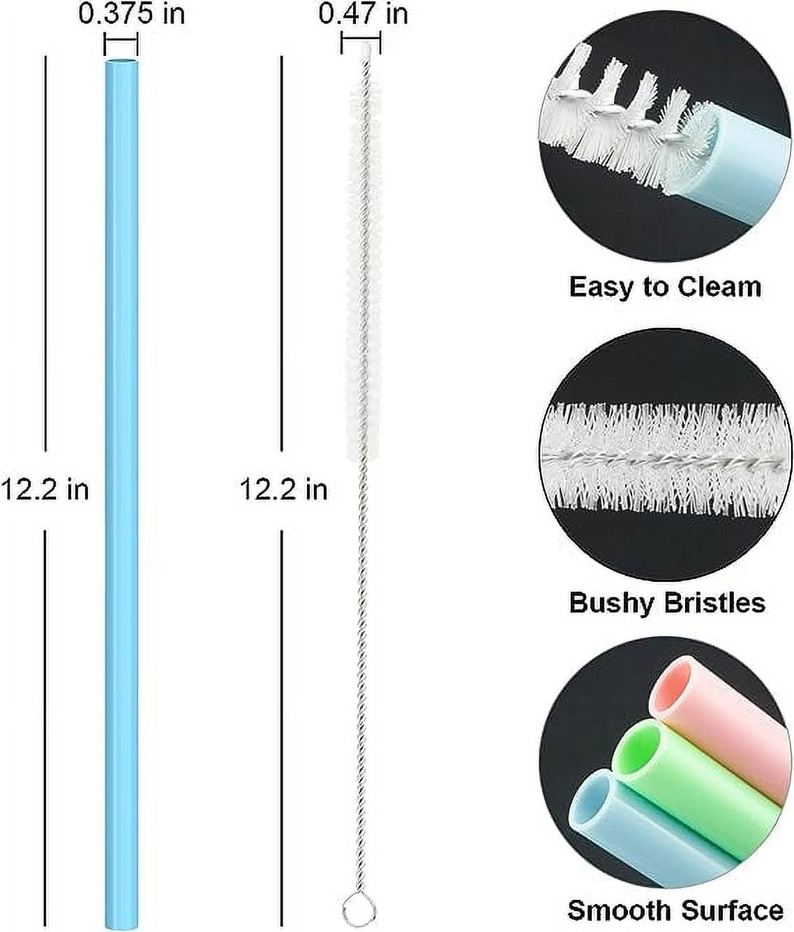 Silicone Straw Replacement for Stanley 40 oz 30 oz Tumbler Cup, 6 Pack  Reusable Straws with Cleaning Brush for Stanley Adventure Quencher Travel  Tumbler, Straw for Stanley Accessories 