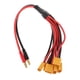 thumbnail image 2 of 1 UNIDS Del Cable De Conversión Del XT60 Conector EC5 A 4mm Banana Plug Cable Longitud 37 Cm Longitud, 2 of 9
