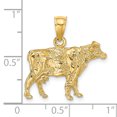 thumbnail image 2 of FJC Finejewelers 14k Yellow Gold 3d Cow Charm, 2 of 5