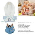 thumbnail image 3 of Ropa De Muñeca De Felpa, Trajes Con Capucha, Bricolaje, Cultivar La Imaginación, Ropa De Muñeca Reutilizable, Profesional Para Juegos De Rol, 3 of 8