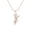 Rose Plated, variant on 0.50 Carat Moissanite Diamond E Color VS1 Clarity Brilliant Cut Krishna Flute Leaf 925 Sterling Silver Gold Vermeil Necklaces