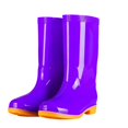 thumbnail image 3 of YTCAMLO Glitter Tall Rain Boots for Women Casual Mid Calf Waterproof Slip On Garden Boots Non-slip Outdoor Mud Rain Shoes, 3 of 5
