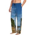 thumbnail image 6 of Salouo Lighthous Print Pajama Pants for Men, Lounge Pants Elastic Waistband Casual Men's sleepwear Loungewear Sleep Pajama Pant -X-Large, 6 of 7