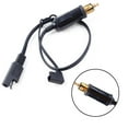 thumbnail image 1 of Bgsha For For For BMW Motorcycle DIN Hella Powerlet Plug To SAE Adapter Connector Cable Black, 1 of 9