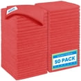 thumbnail image 1 of Paño de Microfibra para Limpieza HOMEXCEL Rojo Paquete de 50 Unidades 32x32 cm, 1 of 7