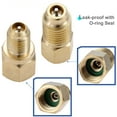 thumbnail image 2 of R12R22 to R134a Adapters R134A Brass Tank Adapter to R12 Fitting Adapter Remover, 2 of 7