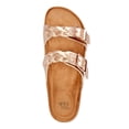 thumbnail image 3 of Time and Tru Women’s Braided Two Band Footbed Slide Sandals, 3 of 6