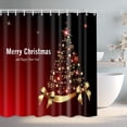 thumbnail image 4 of Christmas Shower Curtain Various Patterns Shower Shower Curtain Bathroom Shower Curtain Digital Printing Polyester Shower Curtain, 4 of 6