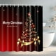 thumbnail image 2 of Cortina de Ducha de Navidad,Varios Patrones de Impresión Digital Cortina de Baño de Poliéster 120x180cm,Secado Rápido con Canales Metálicos para Fácil Instalación Y Cuidado,Anillos de Cortina de Ducha, 2 of 6