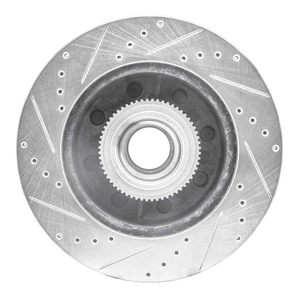 Dynamic Friction Company 631-54206R DFC Brake Rotor - Drilled And Slotted - Silver