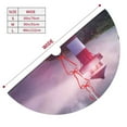 thumbnail image 5 of Kll 36" Christmas Tree Skirt Lighthouse Waves Torrential Rain Xmas Tree Skirts Mat For New Year Xmas Holiday Party Indoor Outdoor Home Decoration, 5 of 9