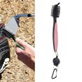 thumbnail image 2 of Golf Club Groove Brush Portable Double Sided Golf Putter Wedge Brush Retractable Keychain Design, Pink Workhe, 2 of 3
