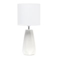 thumbnail image 1 of Simple Designs LT2082-OFF Ceramic Prism Table Lamp, Off White, 1 of 6