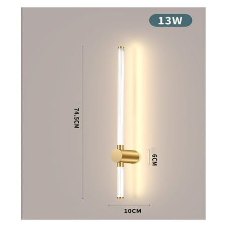

Modern LED Picture Lights Gold 3000K Long Brass Mid Century Adjustable Linear Gold Wall Lamps Vertically Led Bathroom Vanity Light Swing Arm Hallway Lighting -------- Long Lifespan