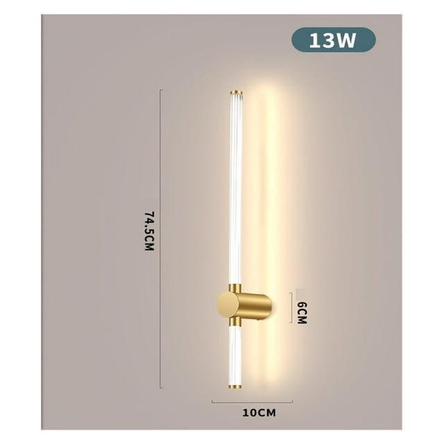 Zilai Moderne LED2835 Laiton Or Applique Murale 74,5cm Réglable pour Maison