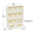 thumbnail image 4 of Mind Reader Tea Bag Organizer, Tea Station Organizer, Plastic, 10.25"L x 3.25"W x 13.75"H, White, 4 of 8