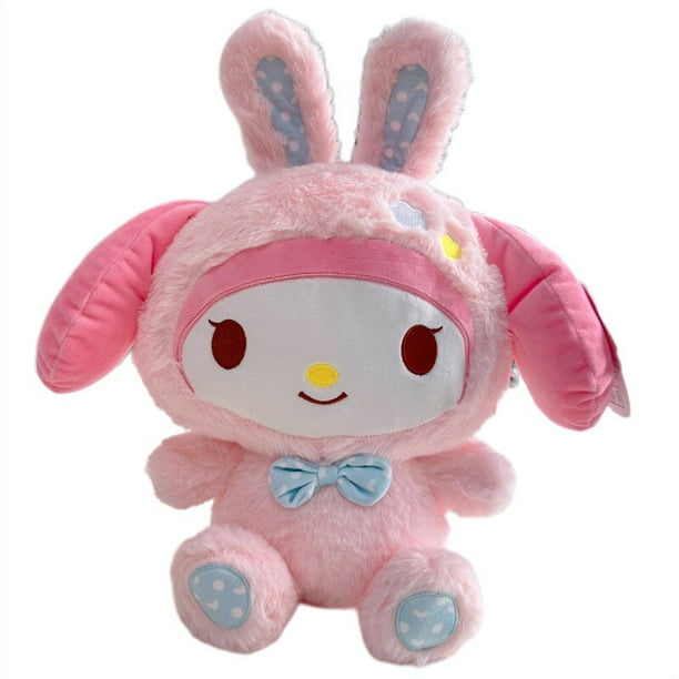 Muñeco de peluche Kawaii de 40cm, Sanrio My Melody Kuromi, serie Cinnamoroll, peluches suaves de Anime, juguetes colgantes para niñas, regalo