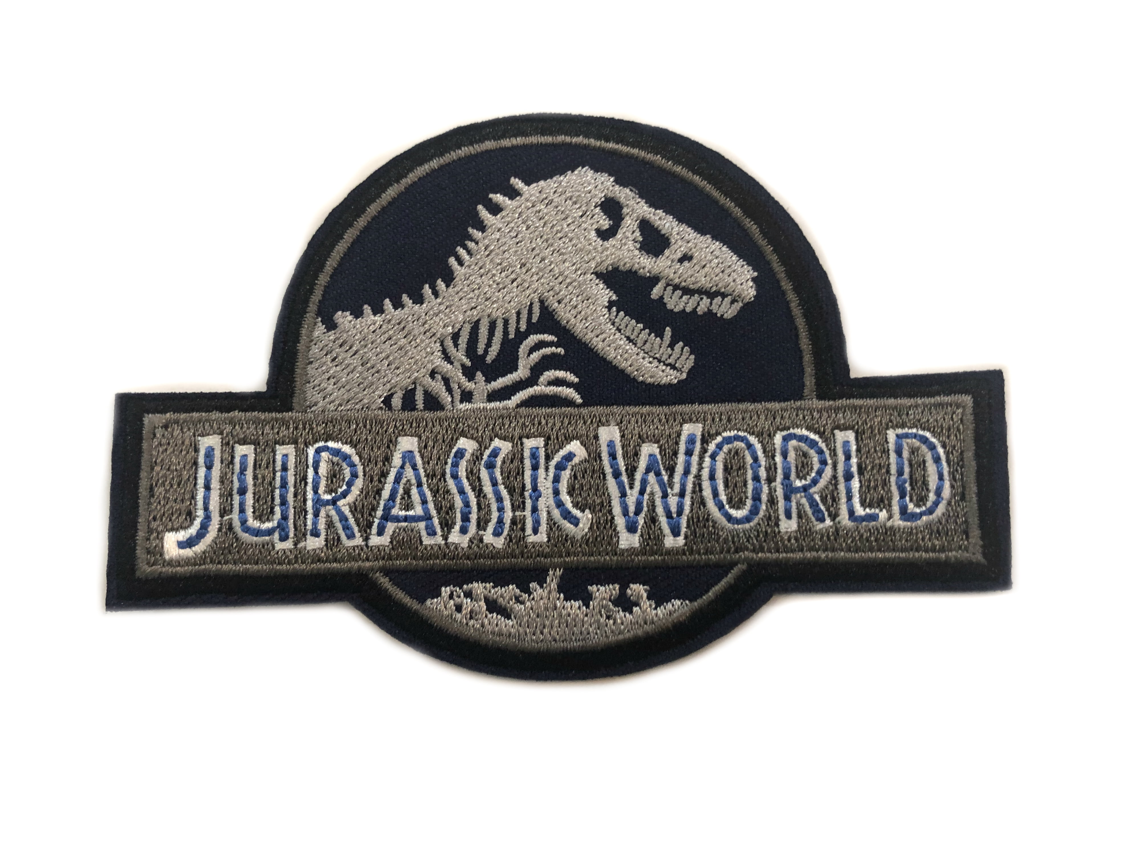 Jurassic Park Movie Red Logo Sci Fi Patch  Adjustable Snapback Black Cap Hat 