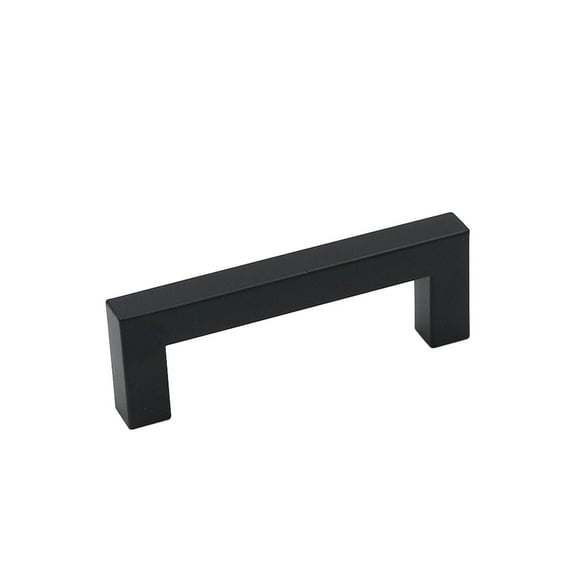 Fitviso 10 Pack 3.25 inch Center to Center Matte Black Square Cabinet Pulls