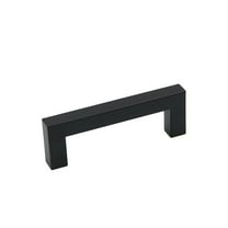 Fitviso 10 Pack 3.25 inch Center to Center Matte Black Square Cabinet Pulls
