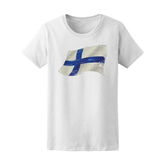 Flag Of Finland In The Wind Tee Men's -Image by Shutterstock